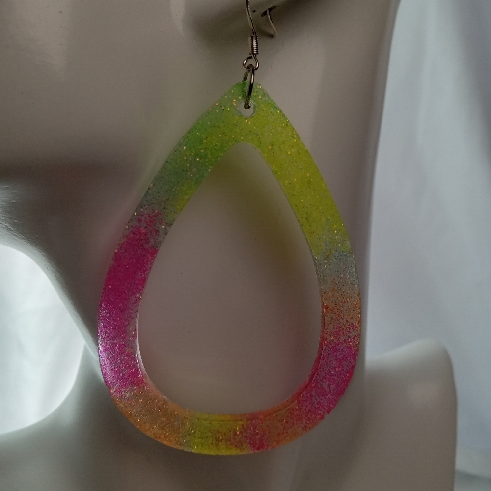 Multicolor Teardrop Earrings